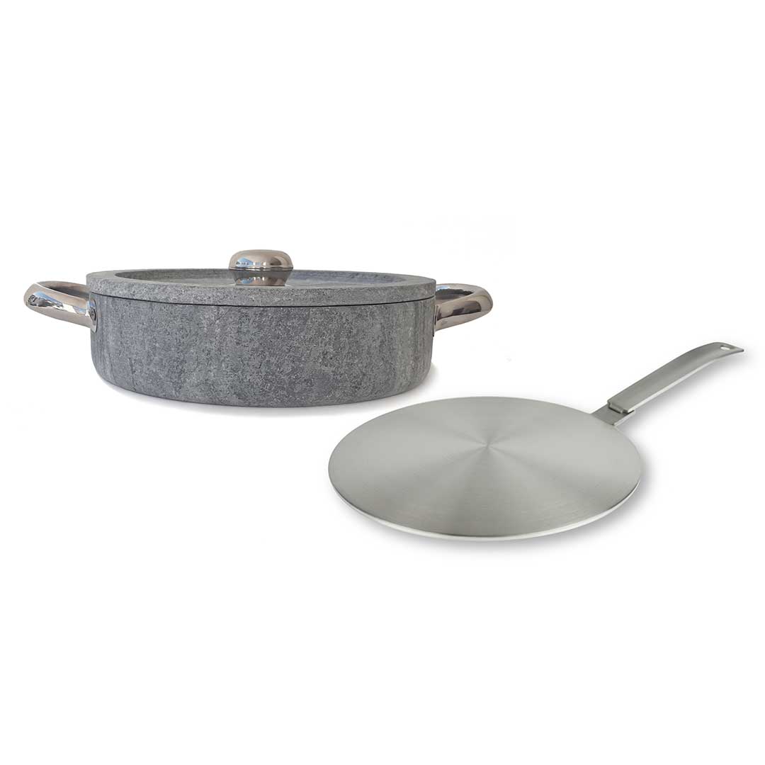 Sauté Pan Efestus 2.2lt and Heat Diffuser Plate 24cm